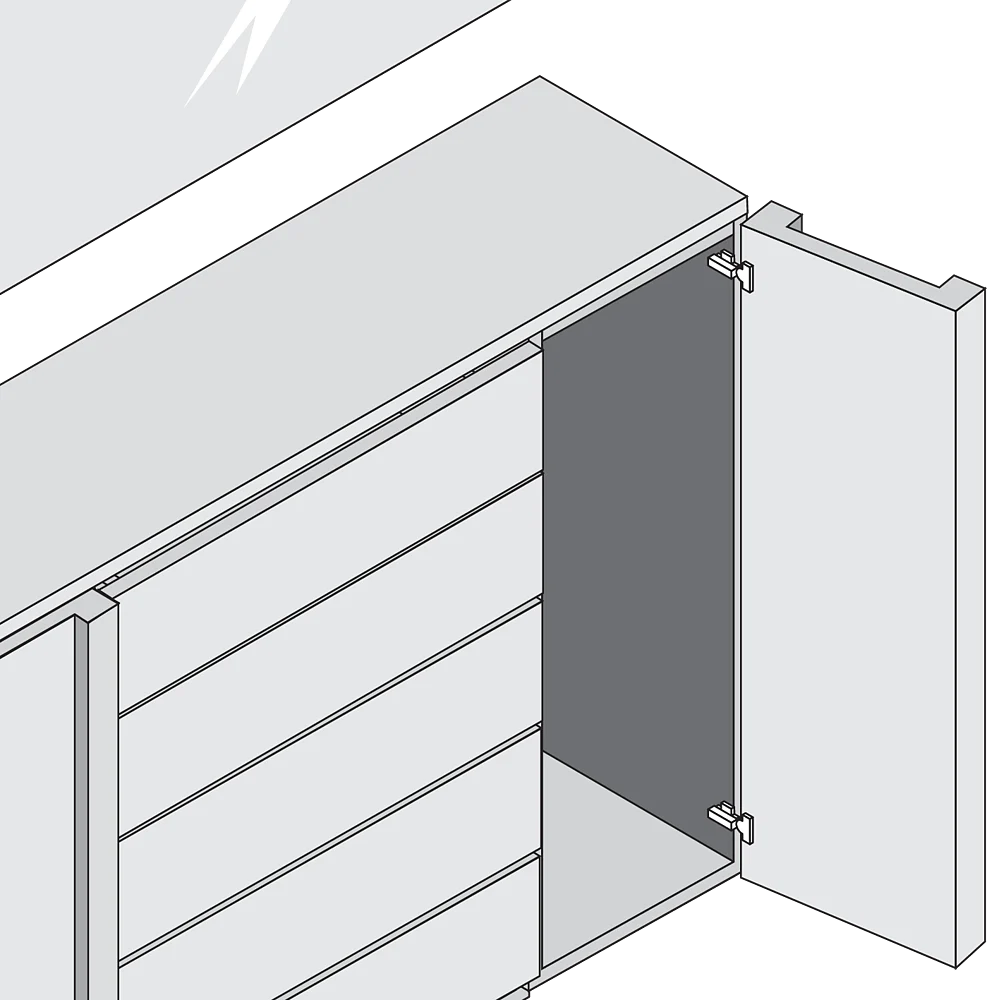 BLUM 95 Degree BLUMOTION Profile Door Hinge 71B9550 - Screw On - Image 3