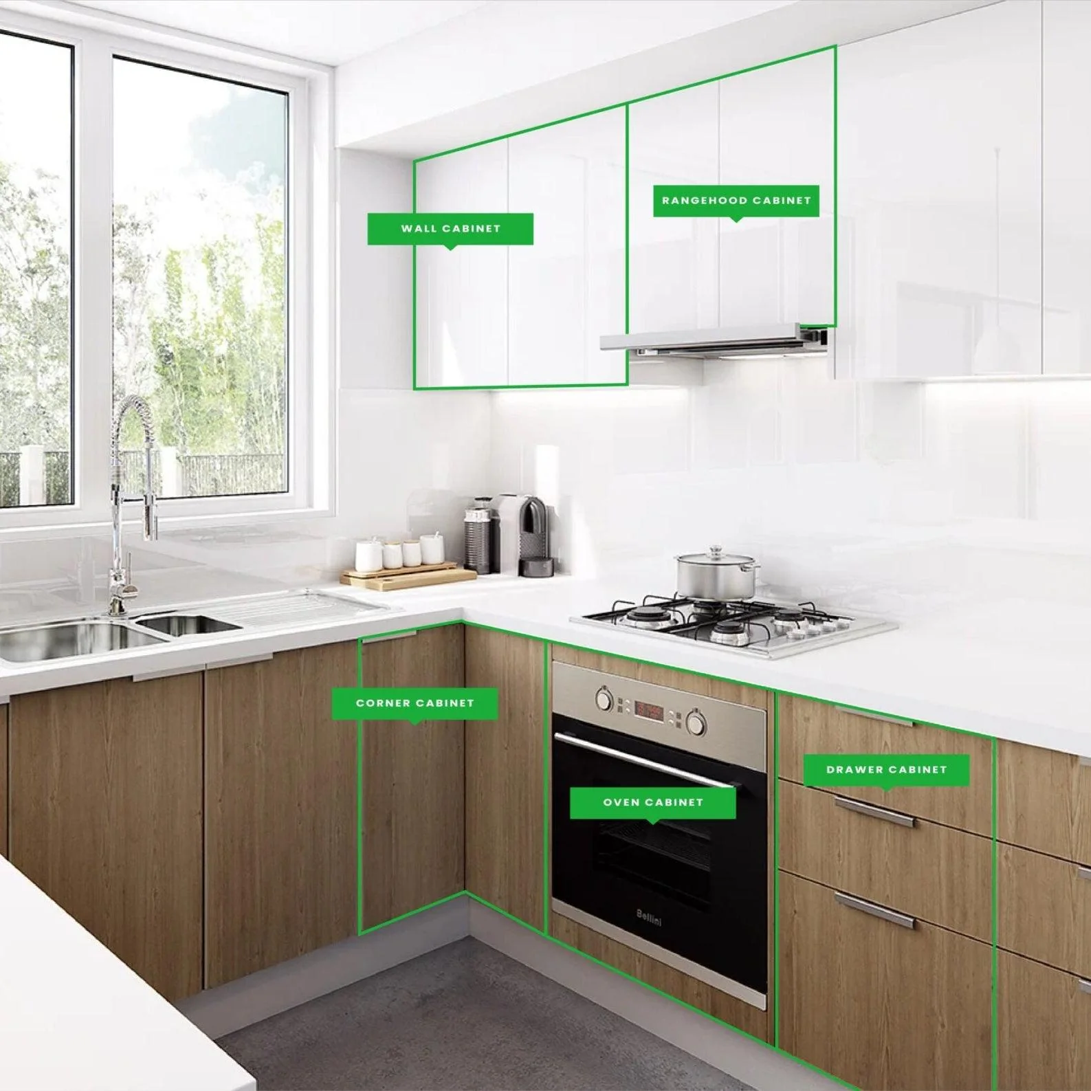 Floor Cabinets - Double Door - Image 3