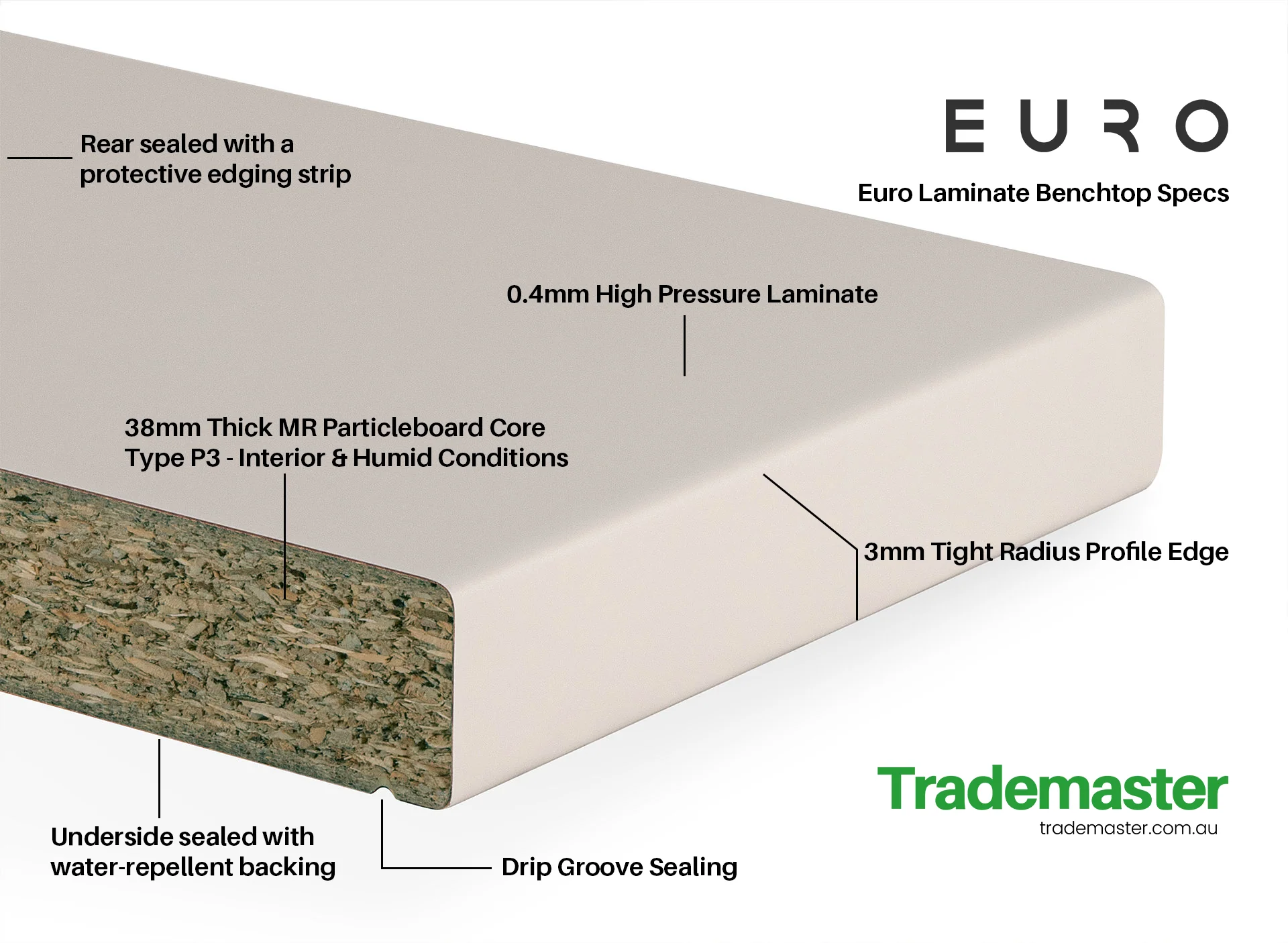 Marmo Bianco - Laminate Benchtops - Image 3