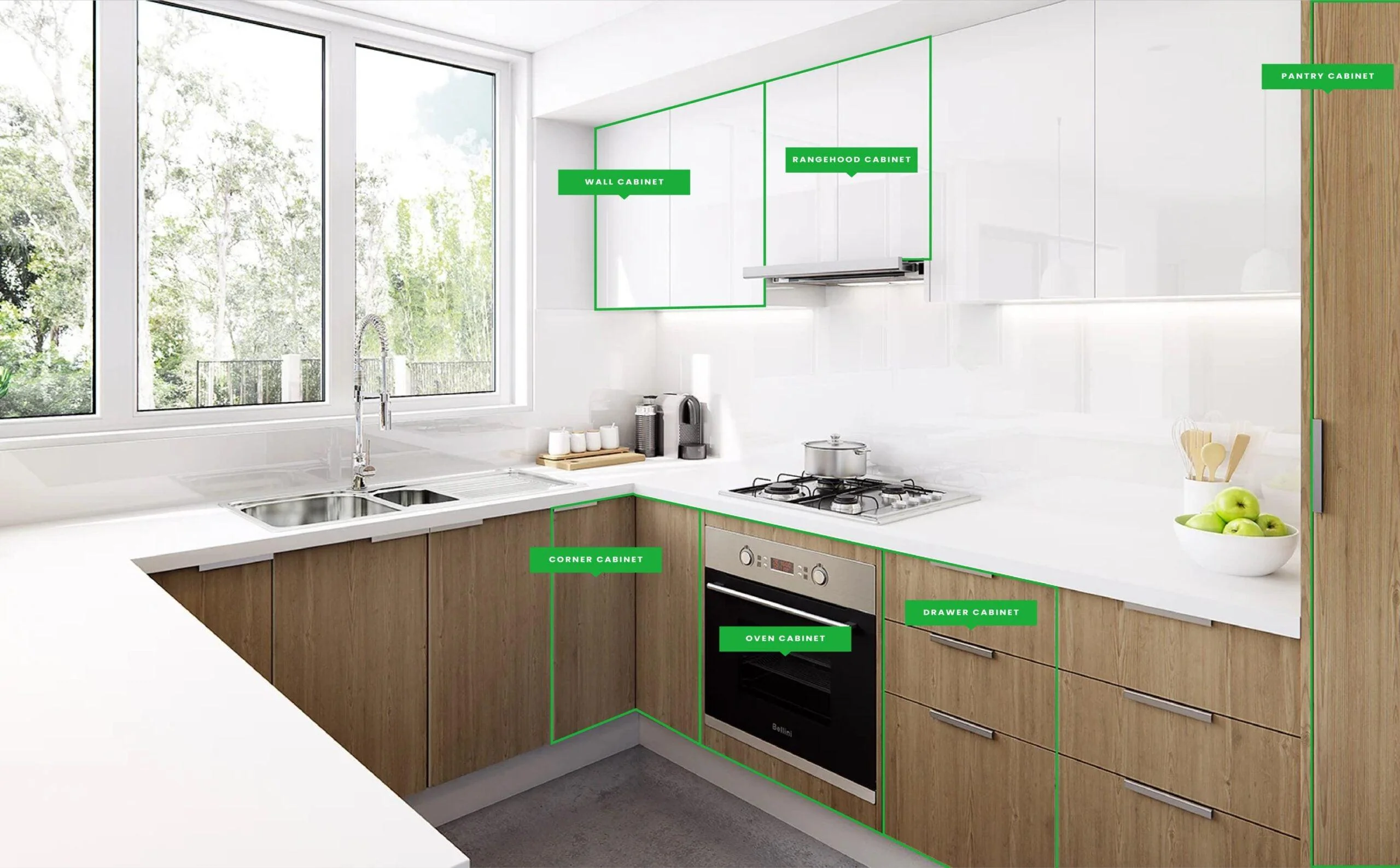 Wall Oven & Microwave Cabinet - Image 5